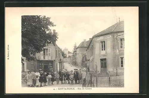 AK Ciry-le-Noble, Rue du Centre