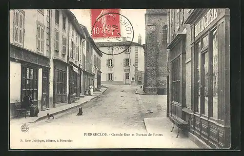 AK Pierreclos, Grande-Rue et Bureau de Postes