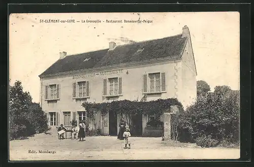 AK Saint-Ckement-sur-Guye, le Grenouille, Restaurant Bonnouvrier-Peigue