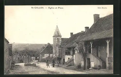 AK Saint-Gilles, Eglise et Place