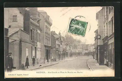 AK Breteuil, Rue Grande et Place du Marché aux Herbes