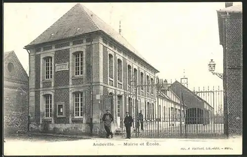 AK Andeville, Mairie et École