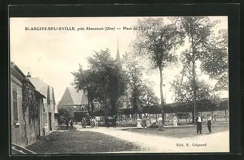 AK Blargies-Belleville, prés Abancourt, Palce de l'Église