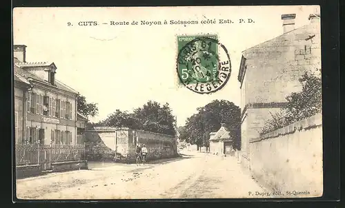 AK Cuts, Route de Noyon à Soissons, Côté Est