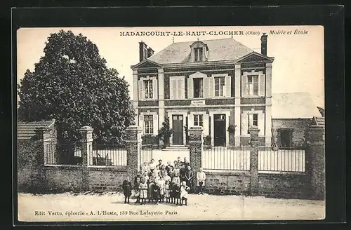 AK Hadancourt-le-Haut-Clocher, Mairie et École