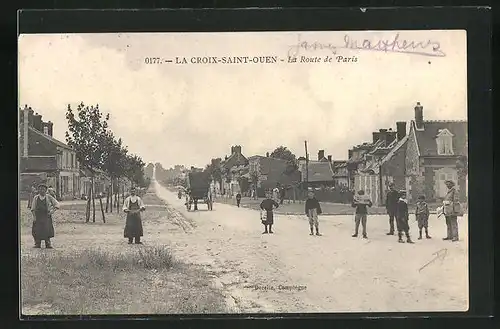 AK La Croix-Saint-Ouen, La Route de Paris