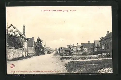 AK Le Coudray-St-Germer, La Mare