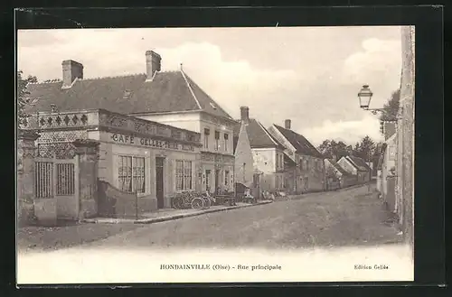 AK Hondainville, Rue principale, Strassenpartie