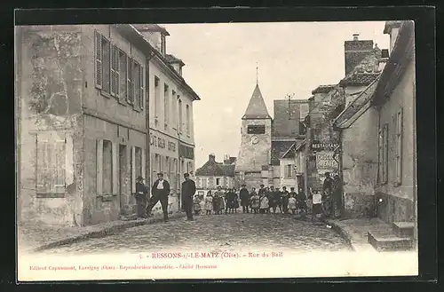 AK Ressons-sur-Matz, Rue du Bail