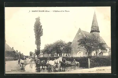 AK Saint-Maur, L'Eglise et la Mare