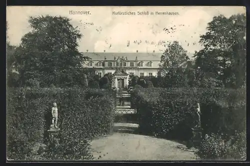 AK Hannover, Kurfürstliches Schloss in herrenhausen