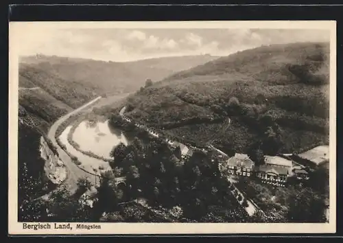 AK Müngsten im Bergisch Land, Talpanorama mit der Siedlung