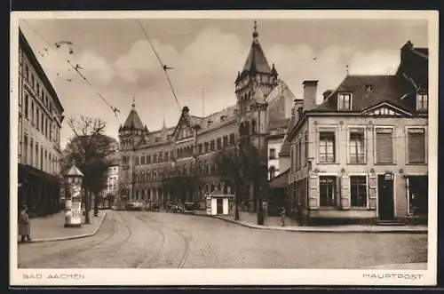 AK Bad Aachen, an der Hauptpost
