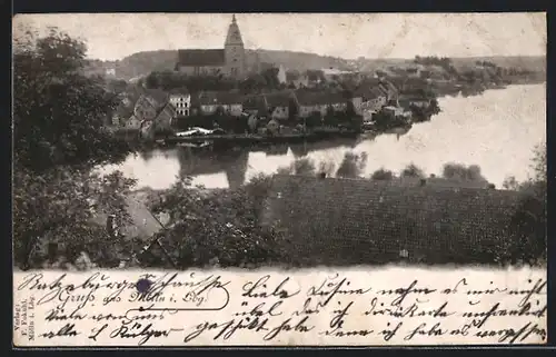 AK Mölln i. Lbg., Generalansicht mit Blick zur Kirche