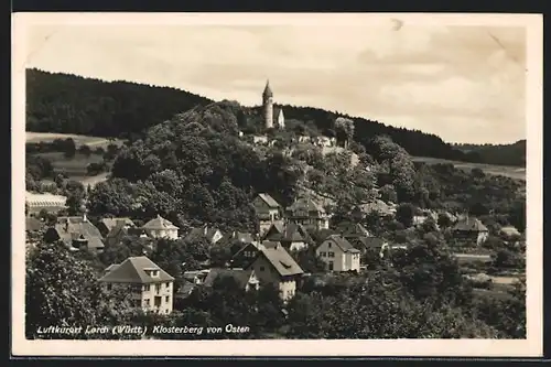 AK Lorch / Württ., Ortsansicht mit Klosterberg von Osten gesehen