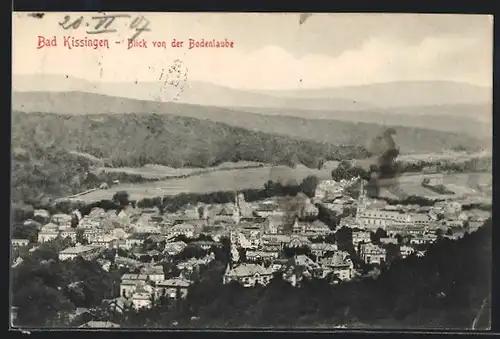 AK Bad Kissingen, Blick von der Bodenlaube auf die Stadt