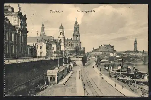 AK Dresden, Partie am Landungsplatz
