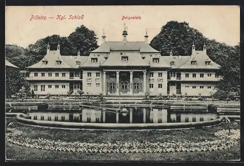 AK Dresden-Pillnitz, Bergpalais am königlichen Schloss