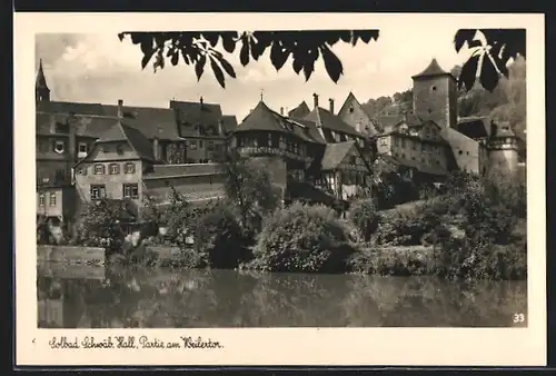 AK Solbad Schwäbisch Hall, Partie am Weilertor