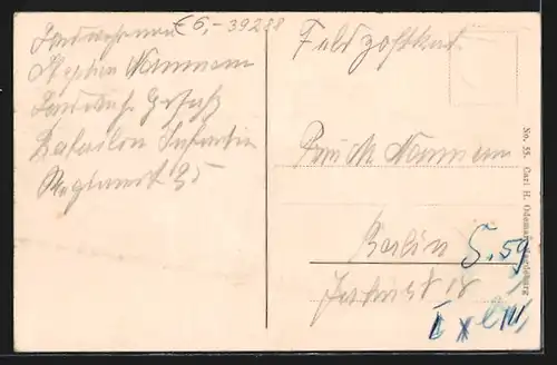 AK Burg b. M., Teilansicht aus der Vogelschau