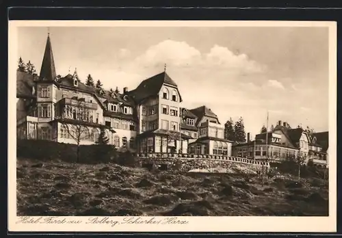 AK Schierke /Harz, Hotel Fürst zu Stolberg