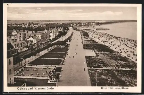 AK Warnemünde, Blick vom Leuchtturm