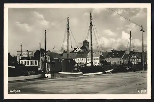 AK Wolgast, Schiffe im hafen