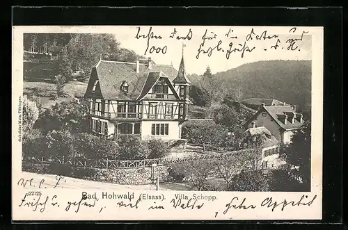 AK Bad Hohwald /Elsass, Villa Schopp