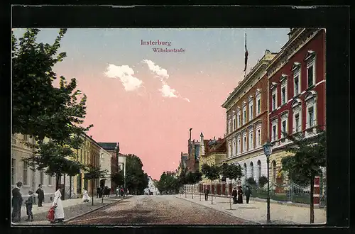 AK Insterburg, Blick in die Wilhelmstrasse
