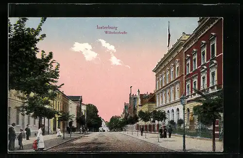 AK Insterburg, Blick in die Wilhelmstrasse