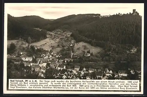 AK Bad Teinach, Gesamtansicht vom Hügel aus