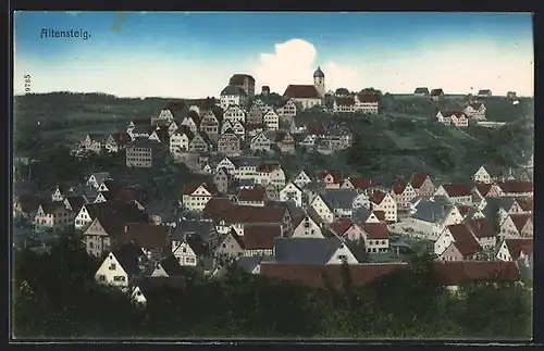 AK Altensteig, Teilansicht mit Kirche