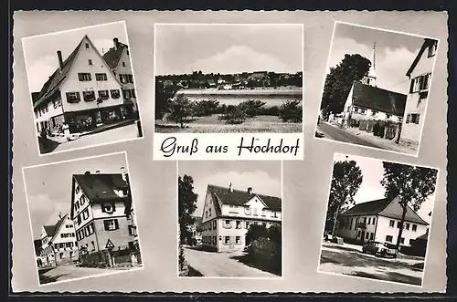 AK Hochdorf /Krs. Horb, Geschäft, Strassenpartie, Ortspartie