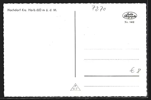 AK Hochdorf /Krs. Horb, Geschäft, Strassenpartie, Ortspartie