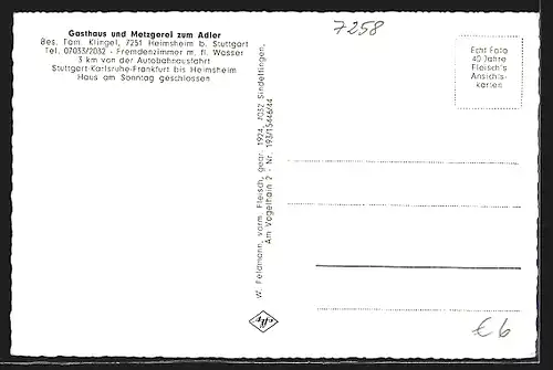 AK Heimsheim /Krs. Leonberg, Kirche, Gebäudeansicht, Strassenpartie