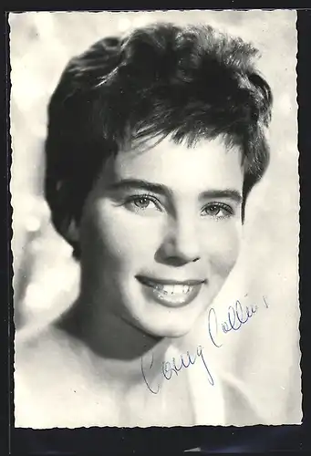 AK Schauspielerin Corny Collins mit freundlichen Lächeln