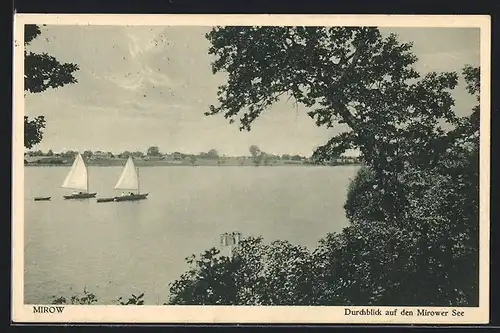 AK Mirow, Durchblick auf den Mirower See