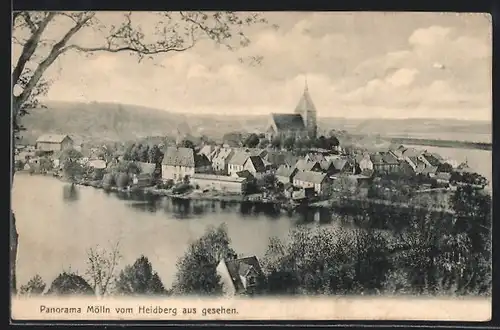 AK Mölln, Panorama der Stadt vom Heidelberg aus