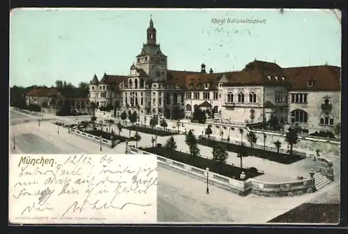 AK München, Nationalmuseum um 1900