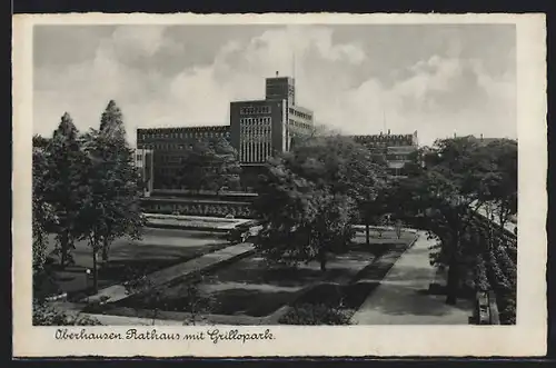 AK Oberhausen, Rathaus mit dem Grillopark