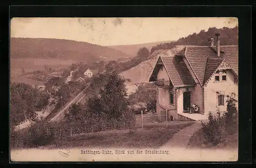 AK Hattingen /Ruhr, Blick von der Schulenburg