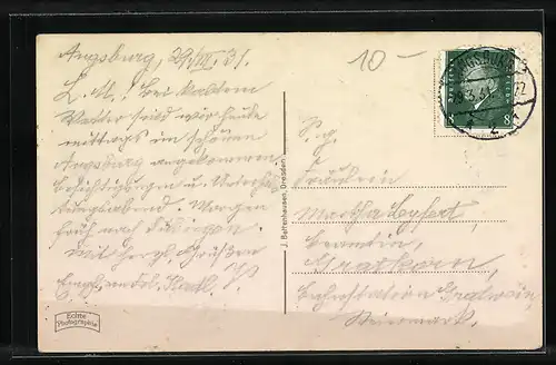 AK Augsburg, St. Ulrich, Ortspartie