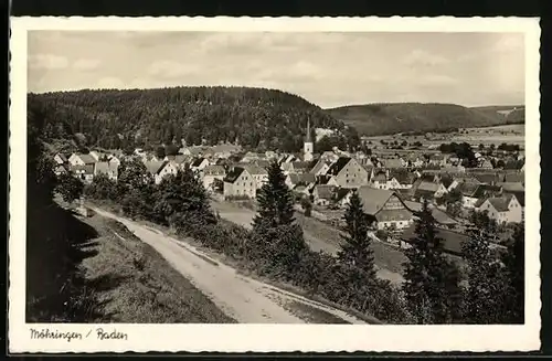 AK Möhringen /Baden, Ortsansicht von oben