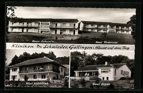 AK Gailingen, Kliniken Dr. Schmieder, Haus Schweiz, Haus Bodensee, Haus Waldesruh