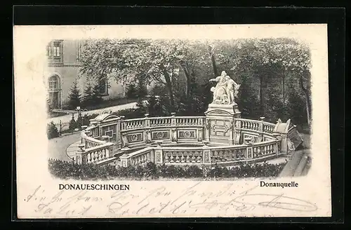 AK Donaueschingen, An der Donauquelle