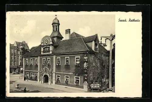 AK Sorau, Ansicht vom Rathaus