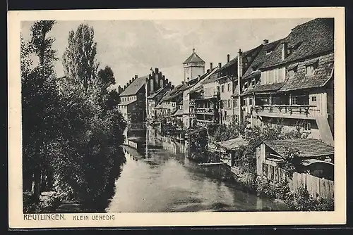 AK Reutlingen, Idyll in Klein Venedig