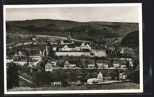 AK Bebenhausen, Ortsansicht vom Berg gesehen