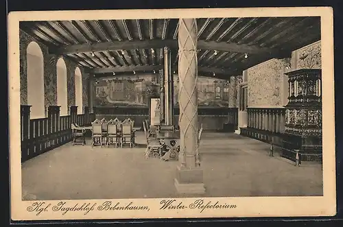 AK Bebenhausen, Winter-Refectorium im Herzogl. Jagdschloss