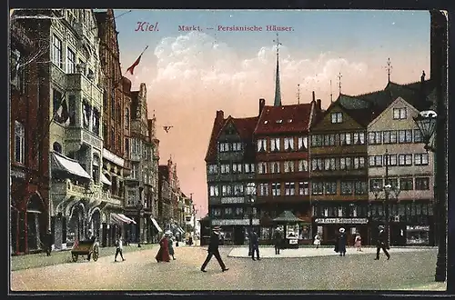 AK Kiel, Markt, Persianische Häuser